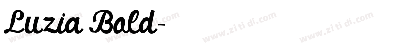 Luzia Bold字体转换 Luzia Bold字体转换